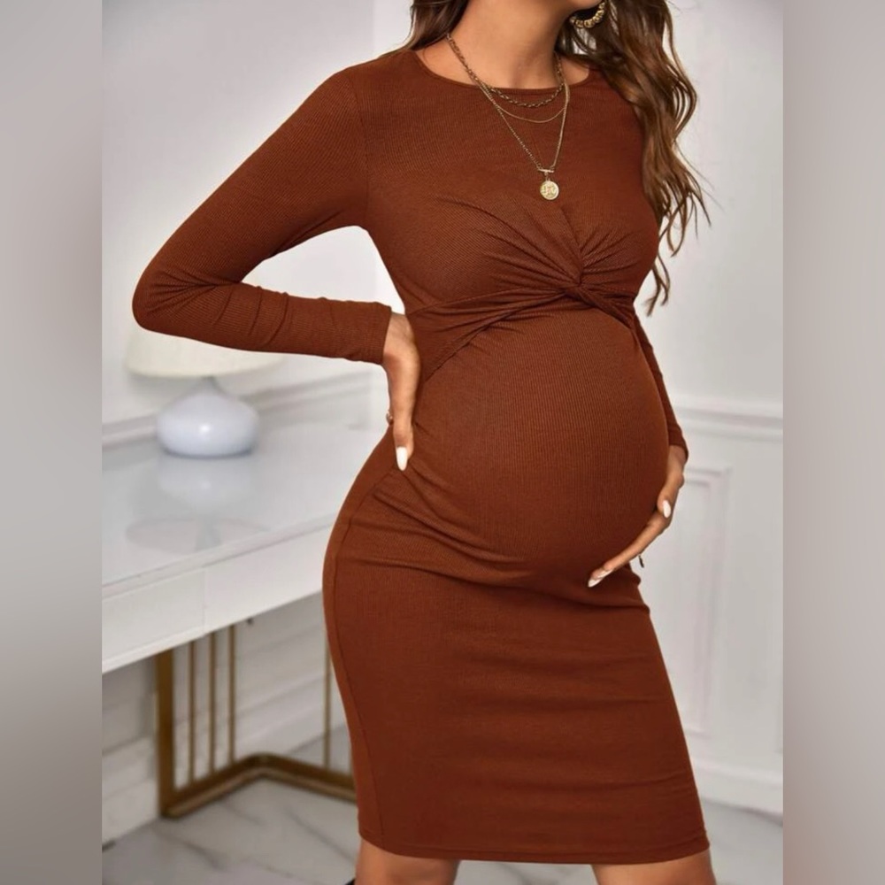Long Sleeve Maternity Dress